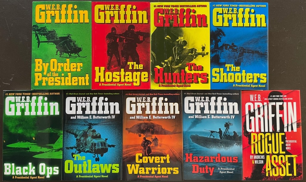 The 9 PRESIDENTIAL AGENT Novels. W.E.B. Griffin, B. Andrews + J. Wilson. HB w/DJ