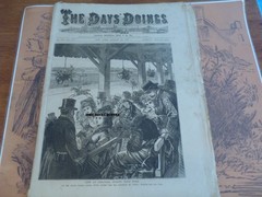 SARATOGA RACE WEEK & NEW YORK CITY RIOT DAYS DOINGS 377 DIME NOVEL NEWSPAPER