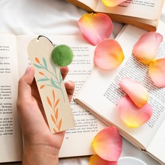 SBYURE 30 Pcs Wooden Bookmark,5.7×1.5 in Blank Bookmarks to Decorate Wood
