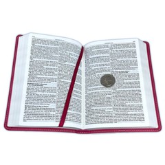 Compact Bible for Girls King James Version KJV pink leathertouch