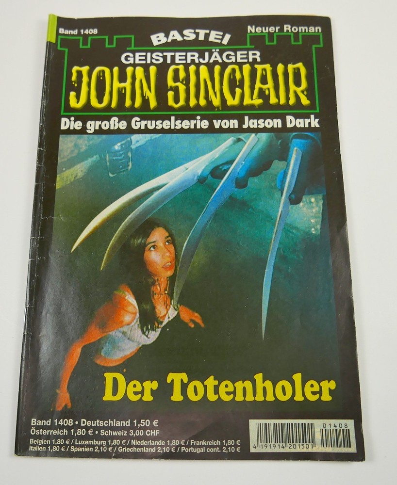 John Sinclair from Jason Dark German 1408 Der Totenholer Roman Booklets