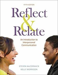 Reflect & Relate: An – Paperback, by McCornack Steven; Morrison – Very Good