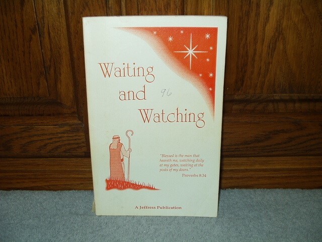 Music Book WAITING AND WATCHING 1993 Religious Gospel Songbook Jeffress Music Co