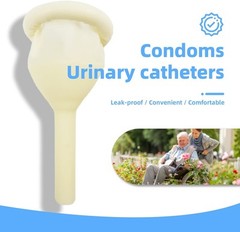 Latex Condom Catheter External Self-Sealing Set, 9 Piece 25mm/0.98inch