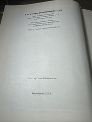 Larousse Gastronomique 1961