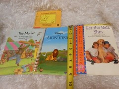 Lot 4 different Children’s books Real Kids Readers level 1 The Market, Lion King