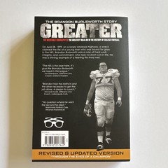 Jeff Kinley Greater: The Brandon Burlsworth Story Rev & Updated PB (2001) Red