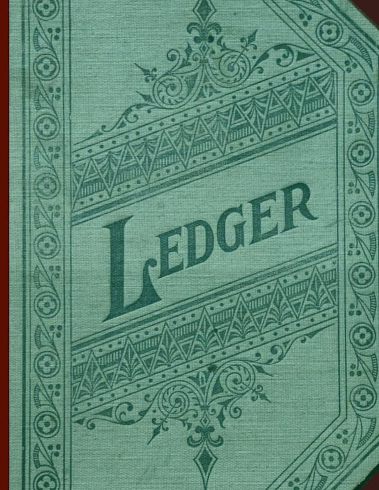 Ledger: 3 Column Accounting Ledger Book 8.5×11″ 100 pages