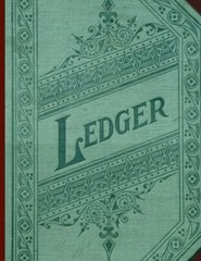 Ledger: 3 Column Accounting Ledger Book 8.5×11″ 100 pages