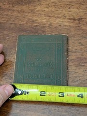 Antique 1st Edition 1921 THE TRIAL OF SOCRATES Plato PB Little Leather Library