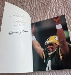 2X SIGNED-Titletown Again: The Super Bowl Season of the 1996 GB Packers-V Biever
