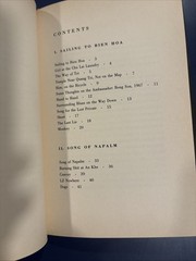 Bruce WEIGL / Song of Napalm 1st Edition 1988