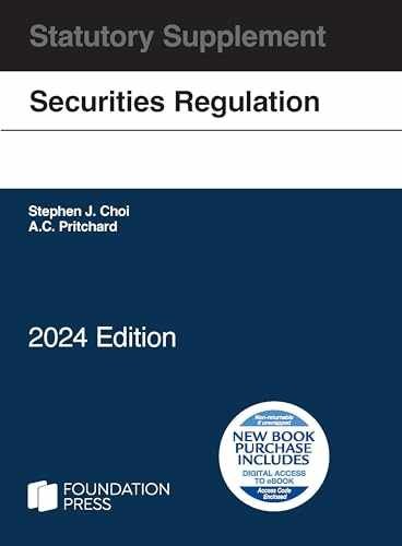 Securities Regulation – Paperback, by Choi Stephen; Pritchard – Very Good