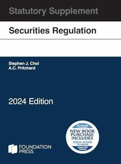 Securities Regulation – Paperback, by Choi Stephen; Pritchard – Very Good