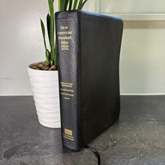 Lockman Foundation NASB Genuine Leather Side Column Reference Holy Bible Updated