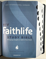 NIV Faithlife Illustrated Study Bible Black Premium Bonded Leather Indexed LNOB