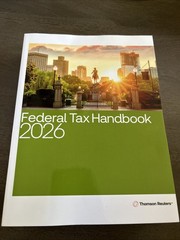 Federal Tax Handbook 2026 RIA Thomson Reuters – Paperback
