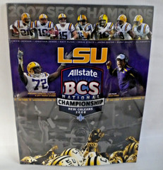 2008 National Championship LSU Tigers Media Guide Book Ohio State Louisiana