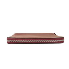 HERMES Agenda Zip Notebook cover Smooth Leather Bordeaux Card Case Zip Aro…
