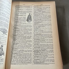 Antique Nouveau Petit Larousse Illustre Dictionary French – Claude Auge 1933