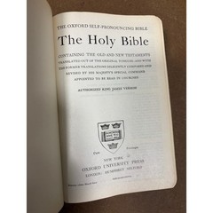 Oxford Self-Pronouncing Holy Bible King James Version KJV Blue Hardcover Vintage
