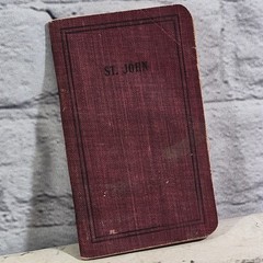 1918 Antique American Bible Society Book Of St. John Pocket Edition