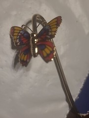 Mark the Place ENAMELED BUTTERFLY GOLD PLATED BOOKMARK – 4.25 IN. Long