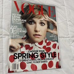 Vogue Magazine February 2014 Lena Dunham Cover No Label VG