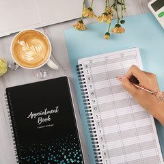 3 Column Appointment Book – Daily and Hourly Schedule Book with 200 Pages