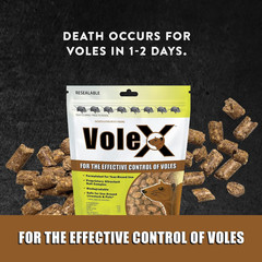 Volex All Natural Non Toxic Vole Killer Pellets 8Oz Safe for Crops Pets