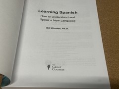 SEALED The Great Courses : Learning Spanish DVD & Course Workbook READ DESC