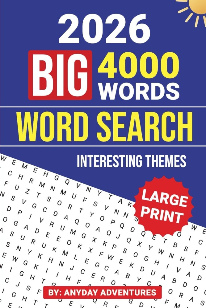 Word Search Puzzles Large Print Activity Book 4000-words