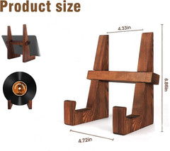 Wooden Cookbook Stand 8.8in Recipe Book Holder Kitchen Counter Stand Rustic