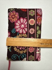 VERA BRADLEY Quilted Fabric Journal BOOK COVER 5.25”x7.75” Retired