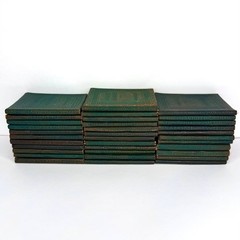 34 Antique Little Leather Library Books 1920s MARY PICKFORD SIGNED Book Error
