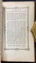 1758 MINIATURE BOOK Antique M TULLII CICERONIS CATO MAJOR Leather Binding CICERO