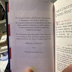 NEW Applewood Books Constitution of the United States, 9781557091055