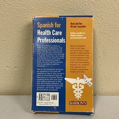 Spanish for Healthcare Professionals with Cassette – Paperback – GOOD