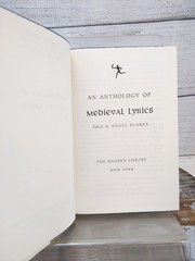 An Anthology of Medieval Lyrics by Angel Flores 1962 Hardcover w/ Dust Jacket