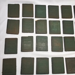 Lot of 28 Little Leather Library Books Green 1920’s Antique Vintage