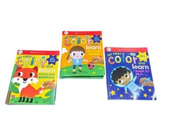 Set of 21 My First Color And Learn Activity Books Woodland Animals, Sports, & Ca