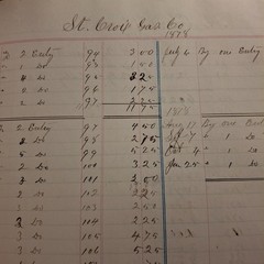 Antique 1873 Maine Ledger Book Handwritten Business Records Genealogy History
