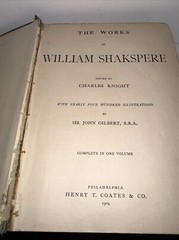 1904 COMPLETE WORKS OF WILLIAM SHAKESPEARE BOOK 400 Illustrations HB 560 Pages