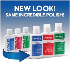 NOVUS-PK1-8 Plastic Clean & Shine 8 Ounce Bottles Fine Scratch Remover #2