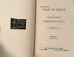 PIUS PARSCH c1950s The Church’s Year Of Grace 5 Volume Set w/Slipcover & DJs