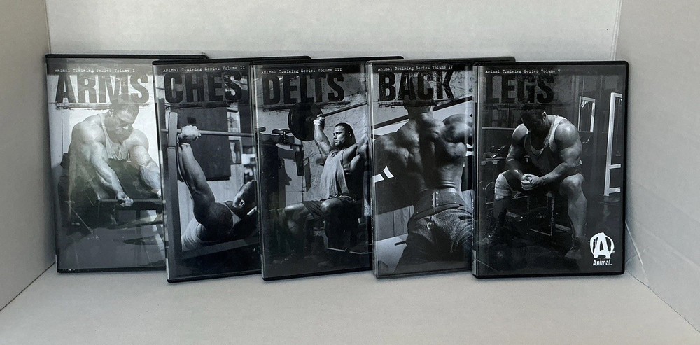 ANIMAL Training Series DVD Volumes 1-5 Complete Set Vol IV Sealed Bodybuilding