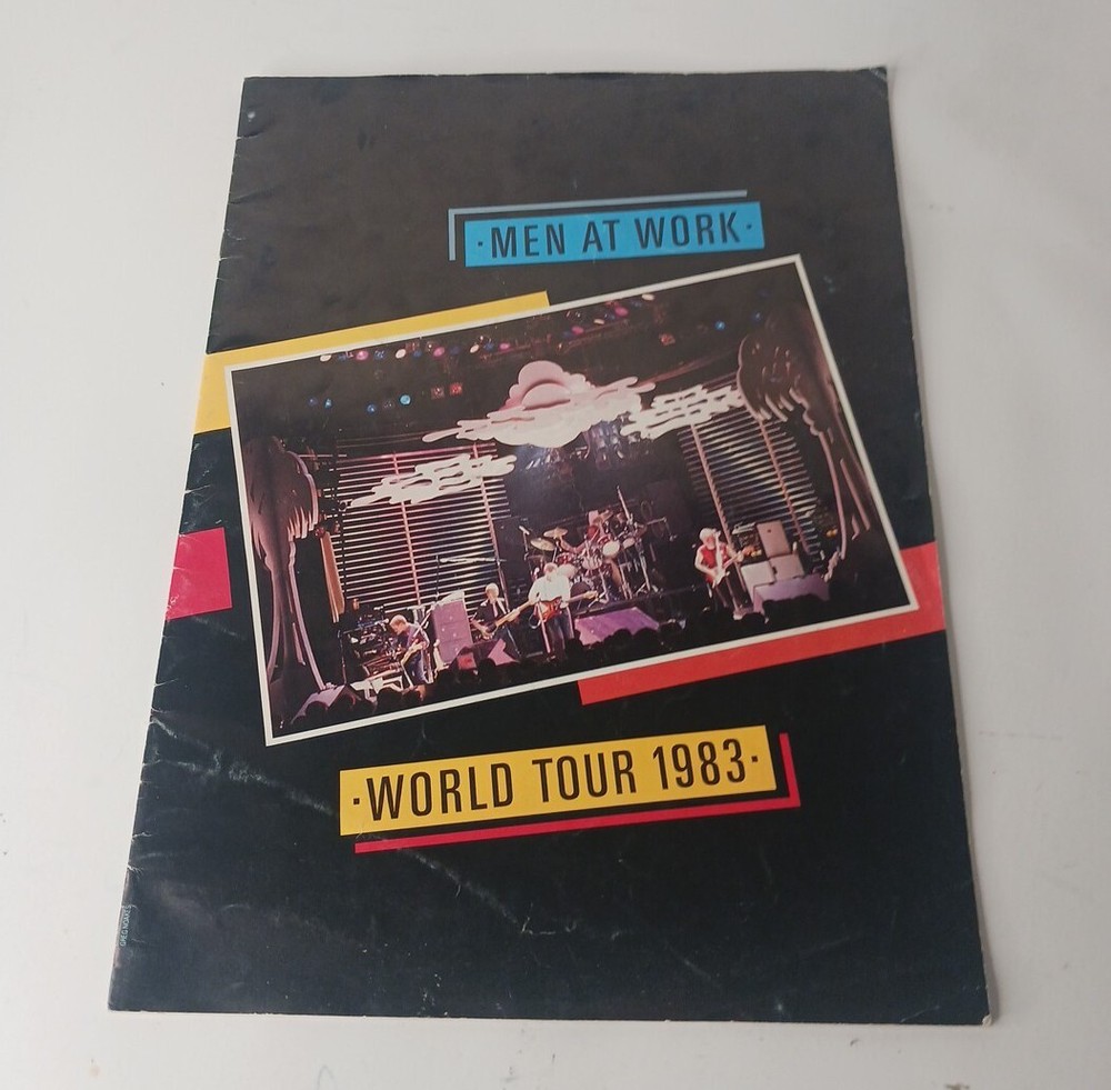 Men At Work Tour Program 1983