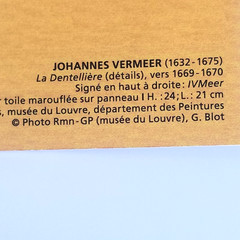 Vermeer Woman With Pearl Necklace Painting Line Notebook Louvre Museum 56 Pages