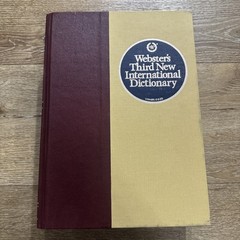 Webster’s Thrid New International Dictionary 1993 Unabridged Large Hardcover