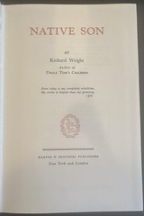 Native Son – Richard Wright First Edition Library HCDJ